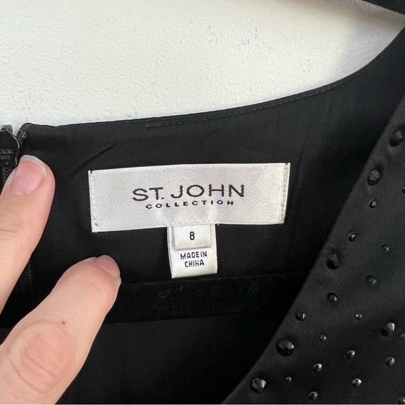 St John Collection Silk Cocktail Dress - Picture 6 of 12